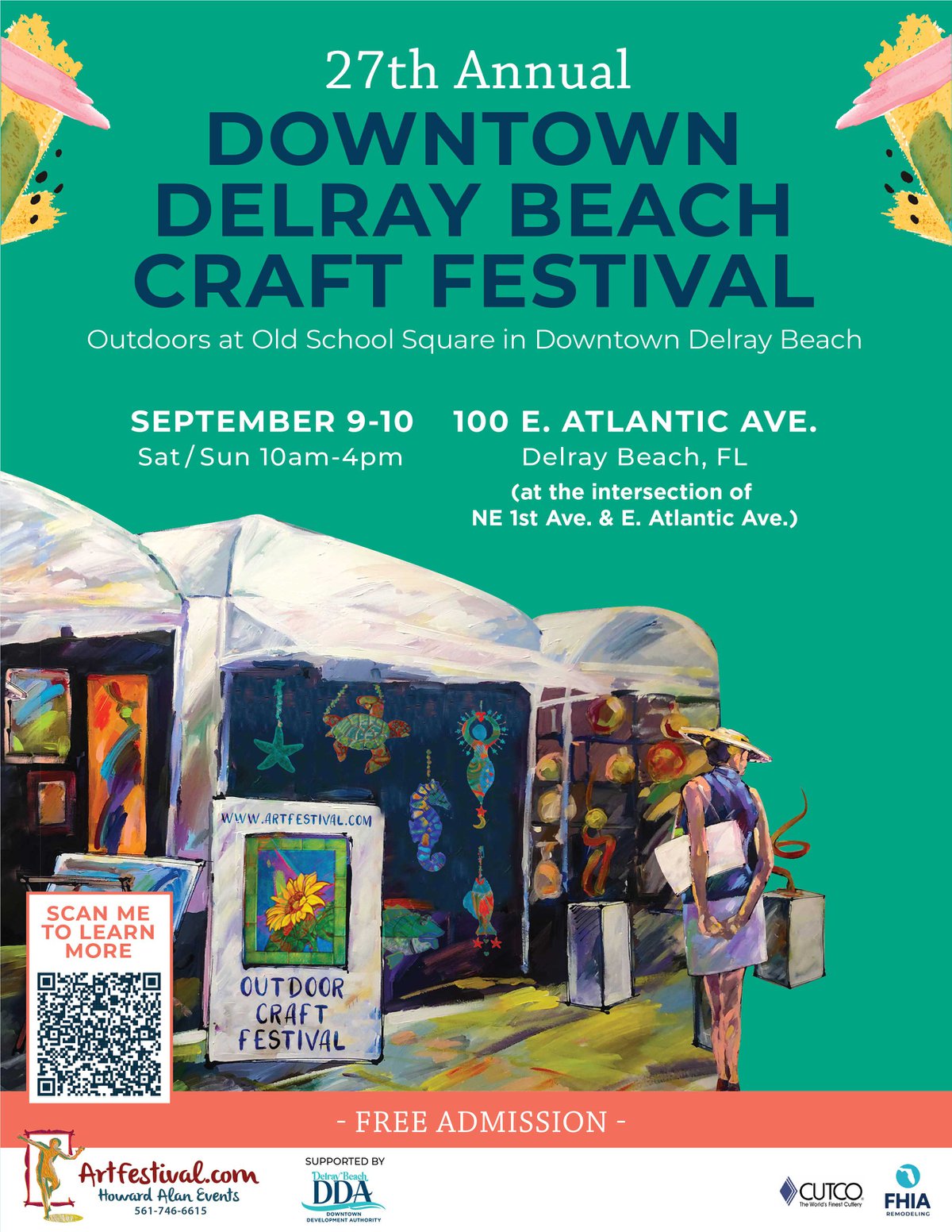 27th Annual Downtown Delray Beach Craft Festival at Old School Square